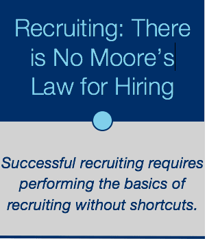 Recruiting: There is No Moore’s Law for Hiring
