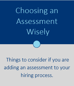 Choosing an Assessment Wisely